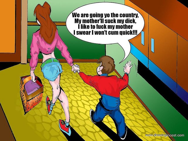 DrawingIncest - Son fucks mother better than his father